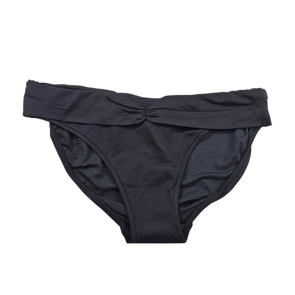 NWT sea folley size 12 USA basic black V band retro beach swim bottom NEW
